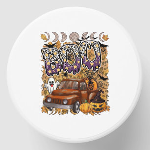 Boo Halloween Vintage Truck Ghost Pumpkins Leopard Mini Candle Favors