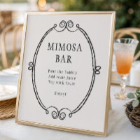 Boo Hand Drawn Halloween Mimosa Bar