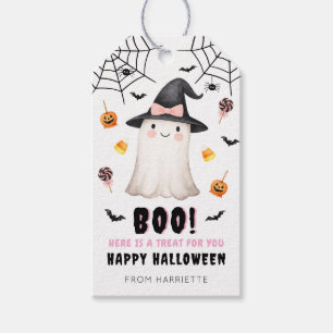 Boo Happy Halloween Cute Ghost Gift Tags