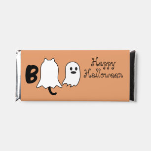 Boo Happy Halloween Cute Hershey Bar Favors
