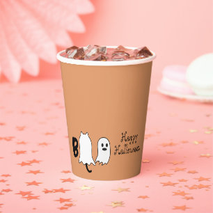 Boo Happy Halloween Cute Paper Cups