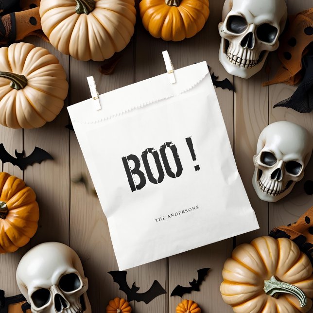 Boo | Happy Halloween   Favor Bag (Creator Uploaded)