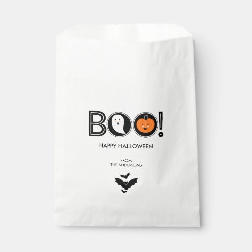 Boo Happy Halloween Favor Bags