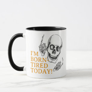 Boo Happy Halloween Funny Skull joking Mug