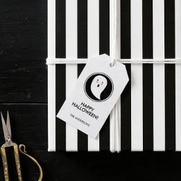 Boo! Happy Halloween Gift Tag