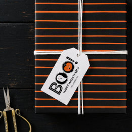 Boo! Happy Halloween Gift Tag