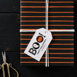 Boo! Happy Halloween Gift Tag