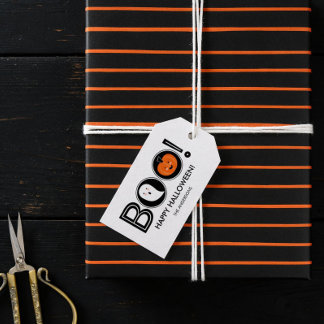 Boo! Happy Halloween Gift Tag