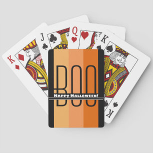 Boo Happy Halloween Poker Cards