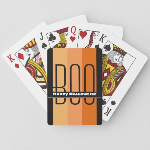 Boo Happy Halloween Poker Cards