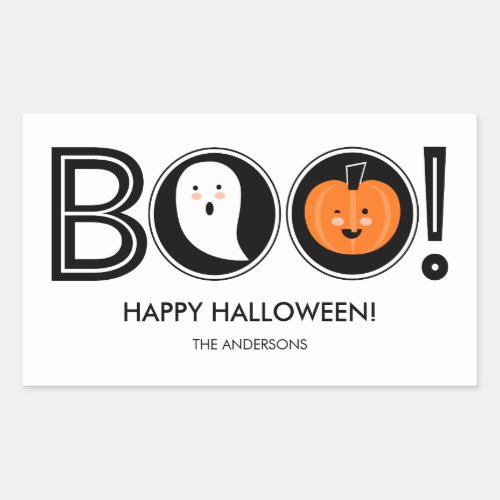 Boo Happy Halloween Sticker
