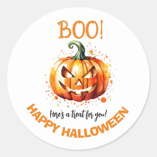 Boo Happy Halloween sticker