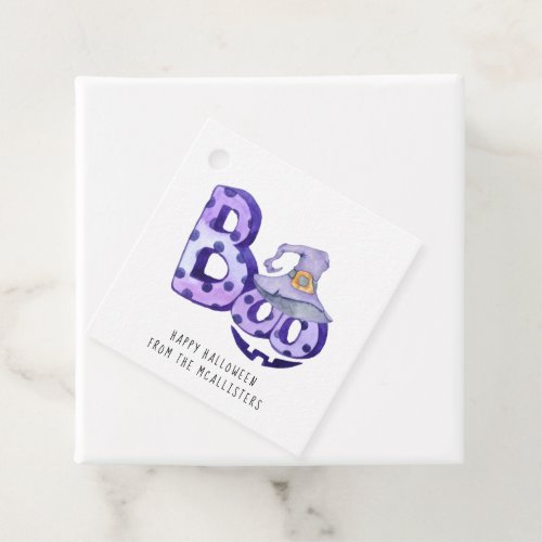 Boo  Happy Halloween Thank You Gift Tags