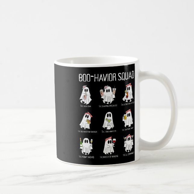 Boo-havior Squad Behavior Analysis Ghost Rbt A Hal Coffee Mug (Right)
