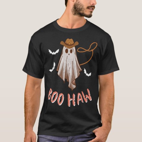 Boo Haw Western Retro Halloween T_Shirt