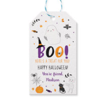 Boo Here's A Treat For You Halloween Gift Tags