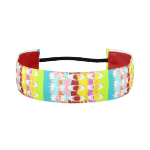 Boo Hoo design flash colours white text         Sa Athletic Headband