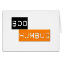 Boo Humbug Anti Halloween card