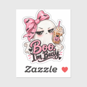 Boo I’m Busy Sticker