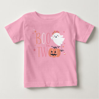 Boo I'm Turning Two Birthday Baby T-Shirt