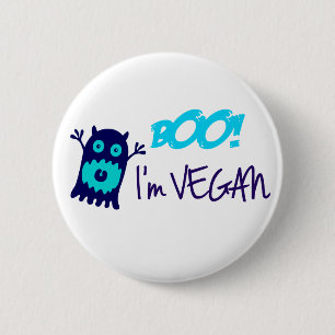 Boo! I'm Vegan Pinback Button