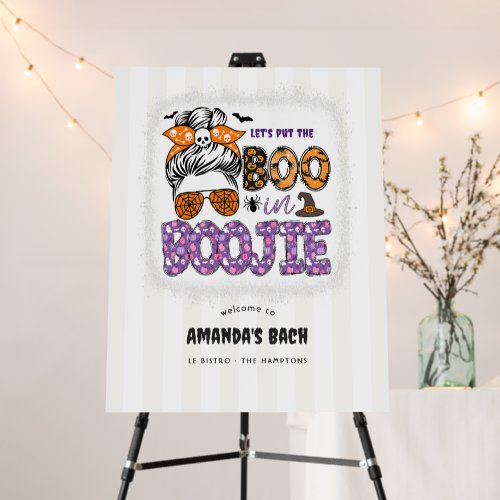 Boo in Boujee Halloween Bachelorette Welcome Foam Board