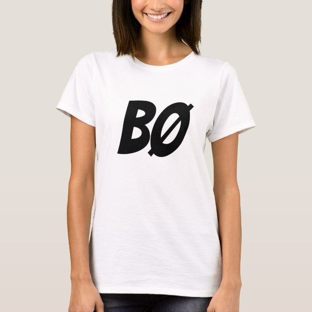 BOO, in Norwegian, BØ T-Shirt (Front)