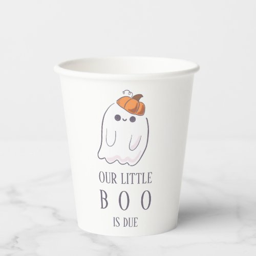 Boo is due custom ghost pumpkin cups