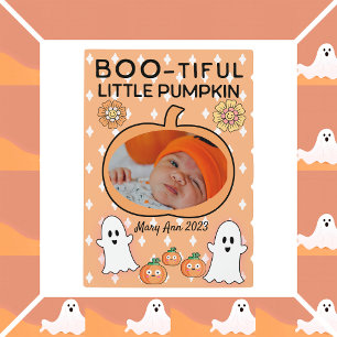  Boo-itful Little Pumpkin Plaque