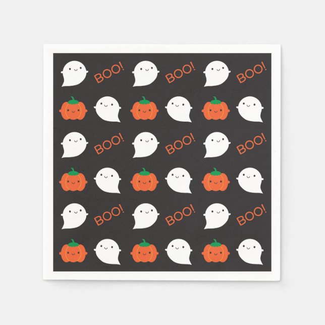 Boo! It's Halloween Paper Napkins (Front)