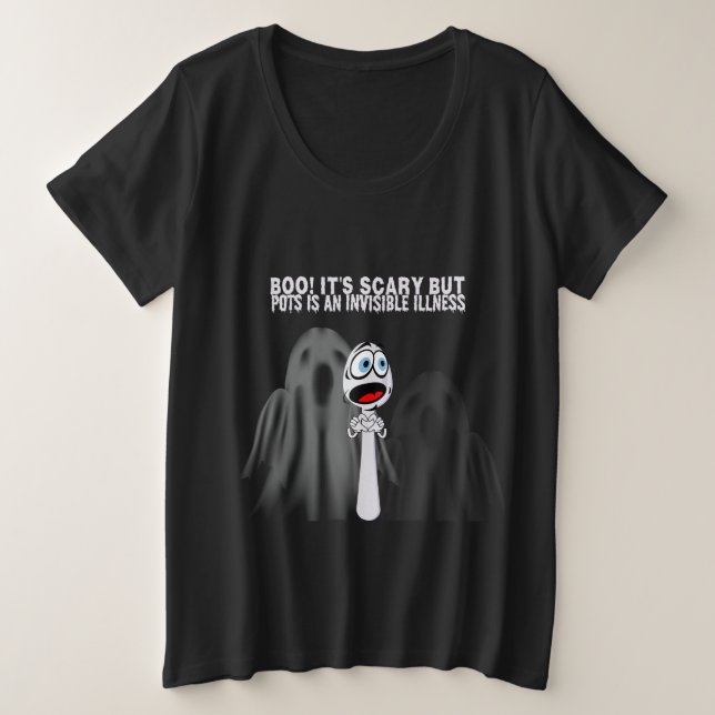 BOO! Its Scary ... Plus Size T-Shirt (Design Front)