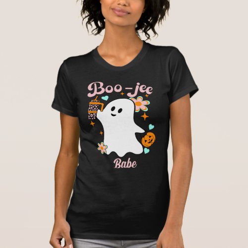 Boo_Jee Babe  Retro Ghost T_Shirt