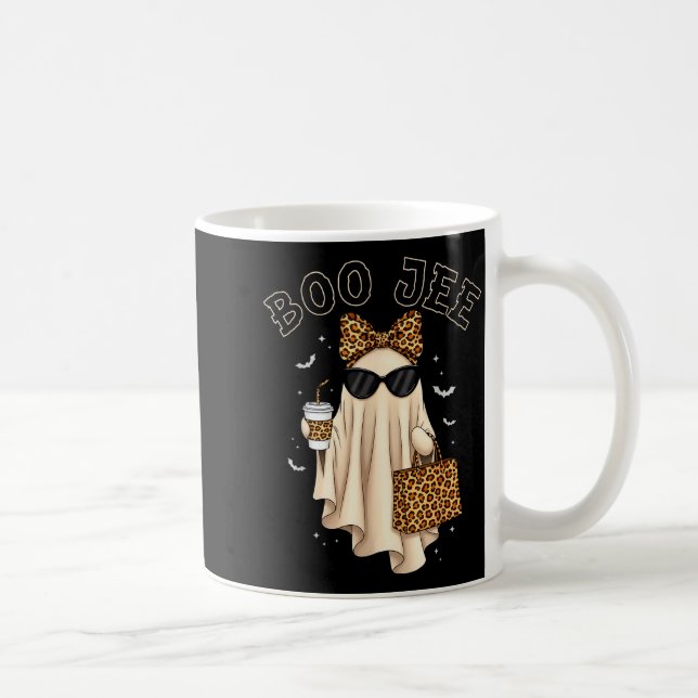 Boo Jee Boujee Ghost Halloween October Vibes Soky  Coffee Mug (Right)