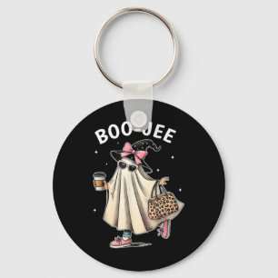 Boo-jee Costume Ghost Spooky Season Cute Halloween Keychain