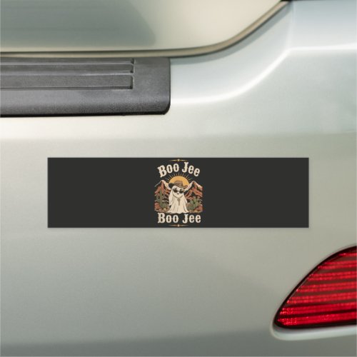 Boo JEE Cowboy Ghost Halloween Car Magnet