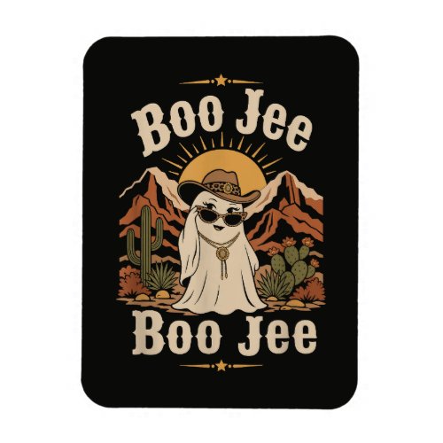 Boo JEE Cowboy Ghost Halloween Magnet
