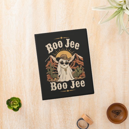 Boo JEE Cowboy Ghost Halloween Mini Binder