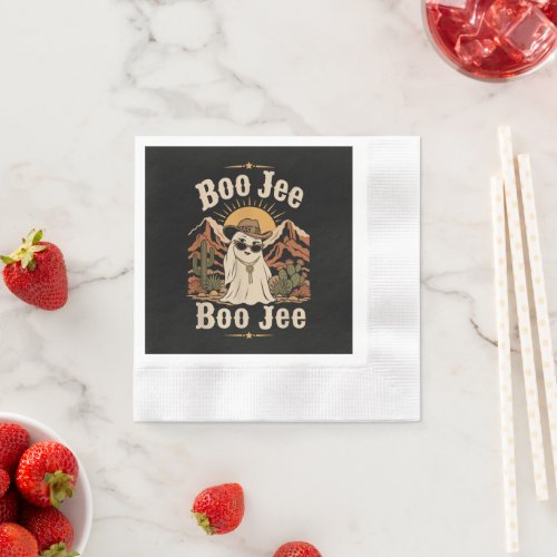 Boo JEE Cowboy Ghost Halloween Napkins