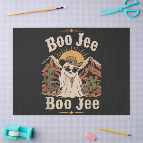 Boo JEE Cowboy Ghost Halloween Tissue Paper