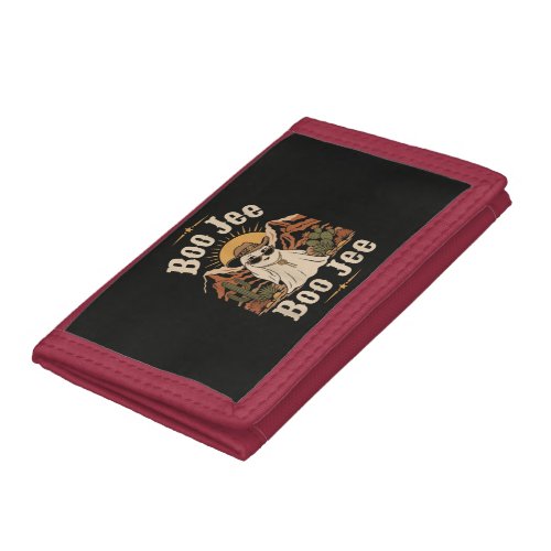 Boo JEE Cowboy Ghost Halloween Trifold Wallet