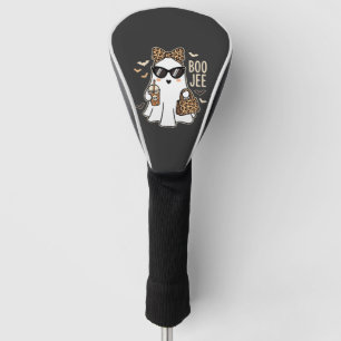 Boo Jee Cute Ghost Halloween Leopard Design_1 Golf Head Cover