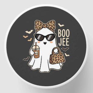 Boo Jee Cute Ghost Halloween Leopard Design_1 Mini Candle Favors