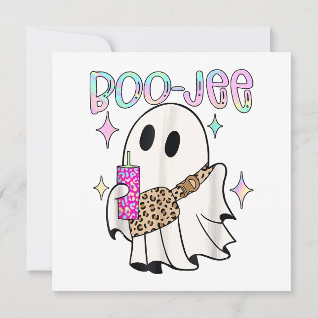 Boo Jee Funny Halloween Ghost (Front)