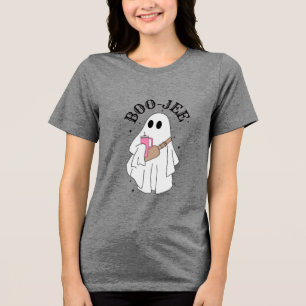 Boo JEE Funny Halloween  Tri-Blend Shirt