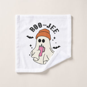 Boo-Jee funny Halloween Tumbler-Inspired Ghost Wash Cloth
