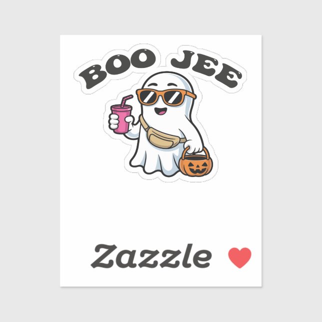 BOO-JEE Ghost – Funny Boujee Halloween Design Sticker (Sheet)