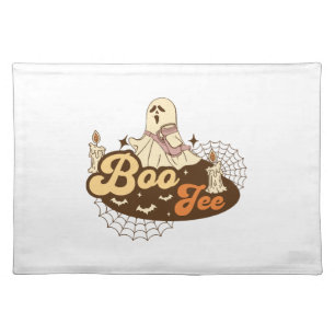 Boo-Jee Ghost Halloween funny Cloth Placemat