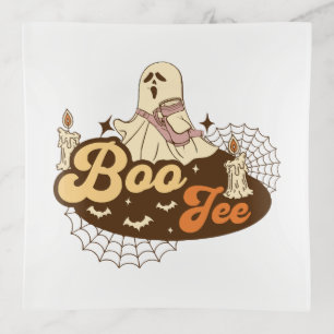 Boo-Jee Ghost Halloween funny Trinket Tray