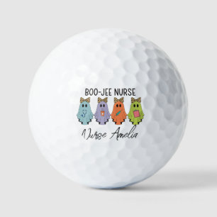 Boo-Jee Nurse Halloween Ghost Personalized Golf Balls