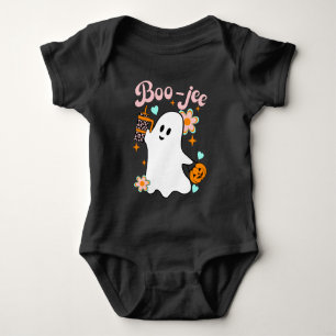 Boo-Jee   Retro Ghost Baby Bodysuit